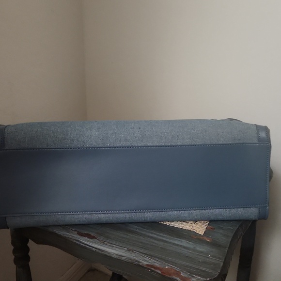 NWOT Steve Madden MYKONOS Denim Blue Tote and Crossbody 2 in 1 Handbag - Picture 11 of 11